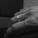 Edge Ring Polished Silver / Horizontal