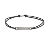 Level Cord Bracelet Brushed Silver