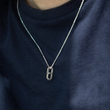 Link Necklace Polished Silver