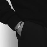 Narrow Rectangle Bracelet Brushed Silver