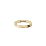 Edge Ring Polished Gold / Pyramid