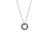 Small Track Necklace Vintage Silver