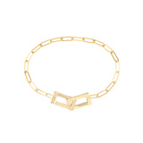 Split Bracelet Polished Gold