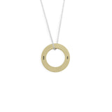 Track Necklace Brushed Gold