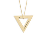 Triangle Necklace Polished Gold