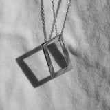 Wide Rectangle Polished Silver